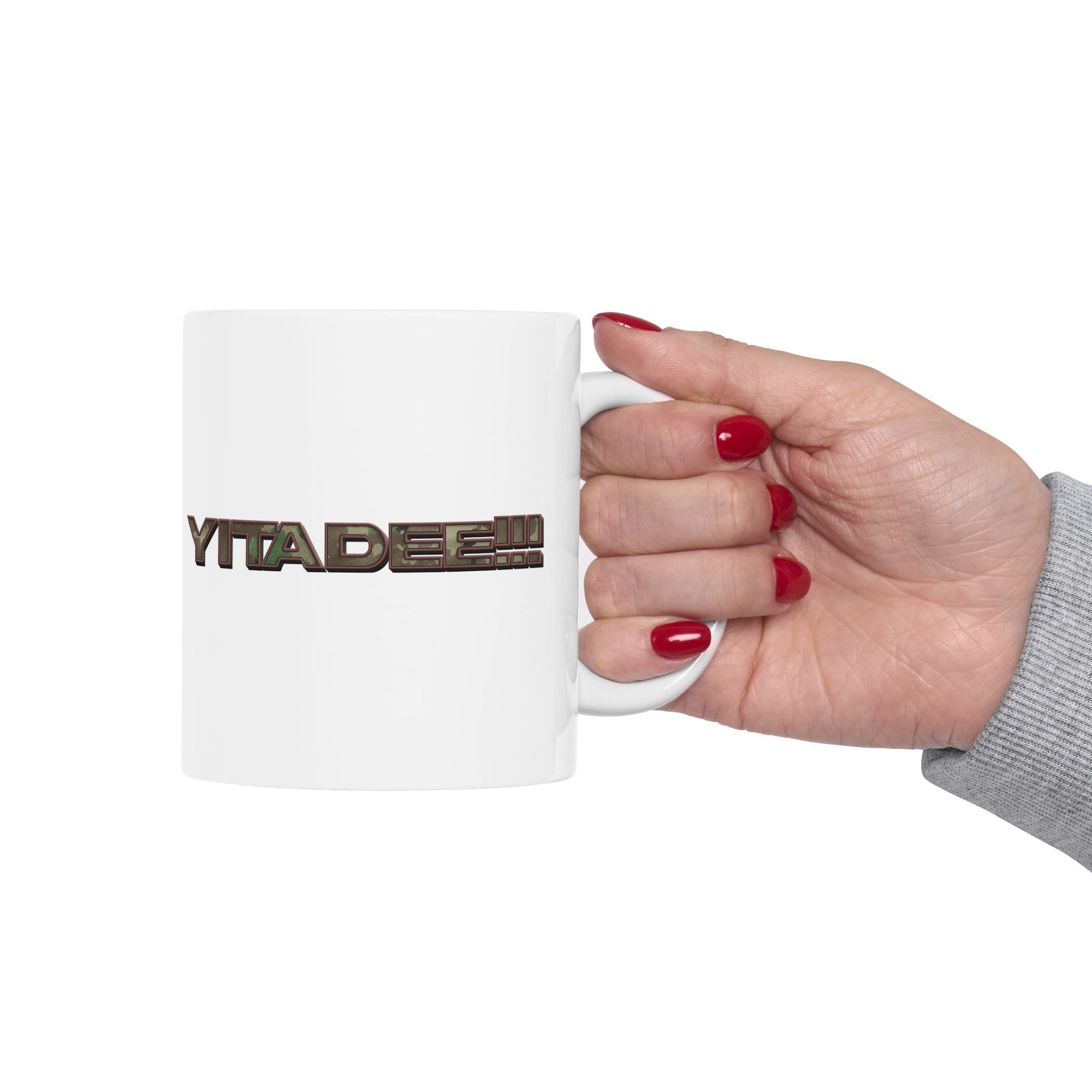 Yitadee!!! Camo (Military) Ceramic Mug